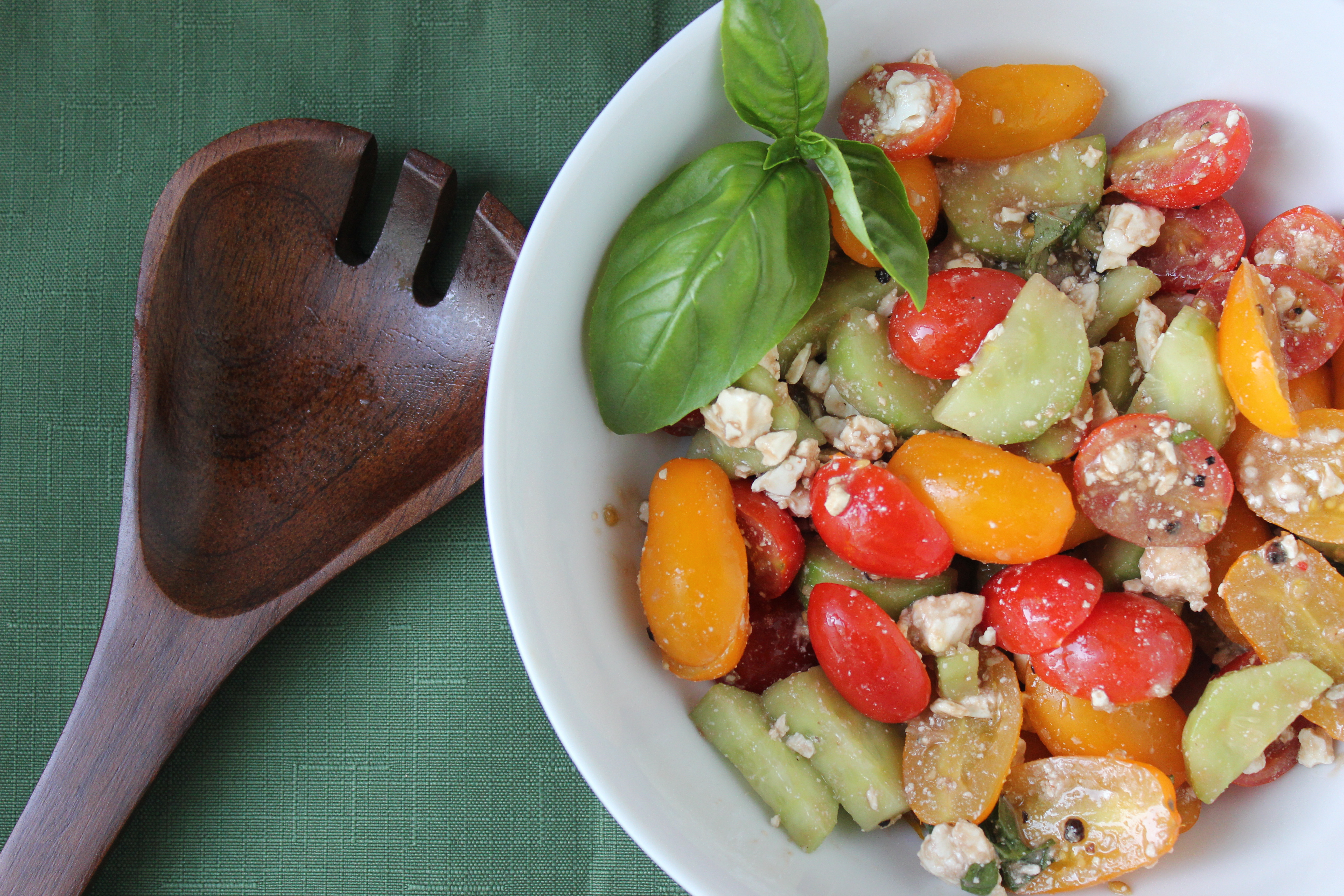 Tomato, Cucumber and Feta Salad