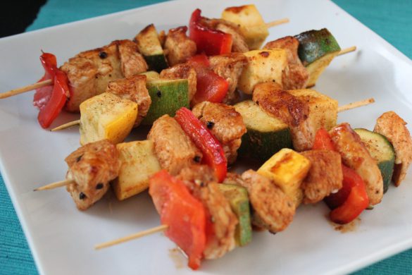 Lime Grilled Chicken Kabobs