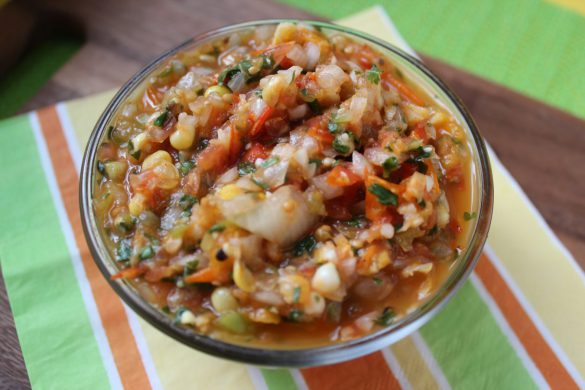 Roasted Corn & Tomato Salsa