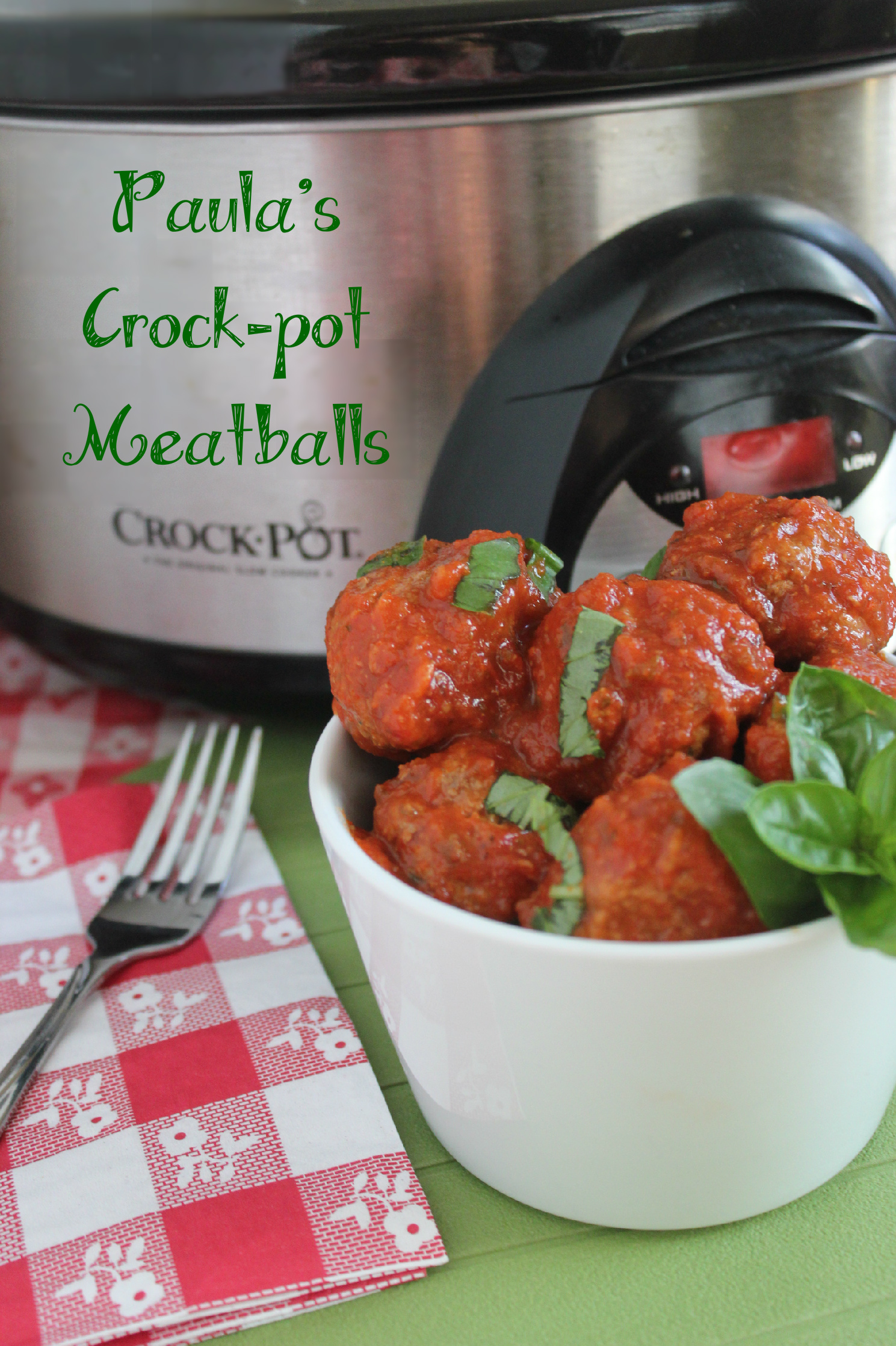 Paula's Crockpot Meatballs