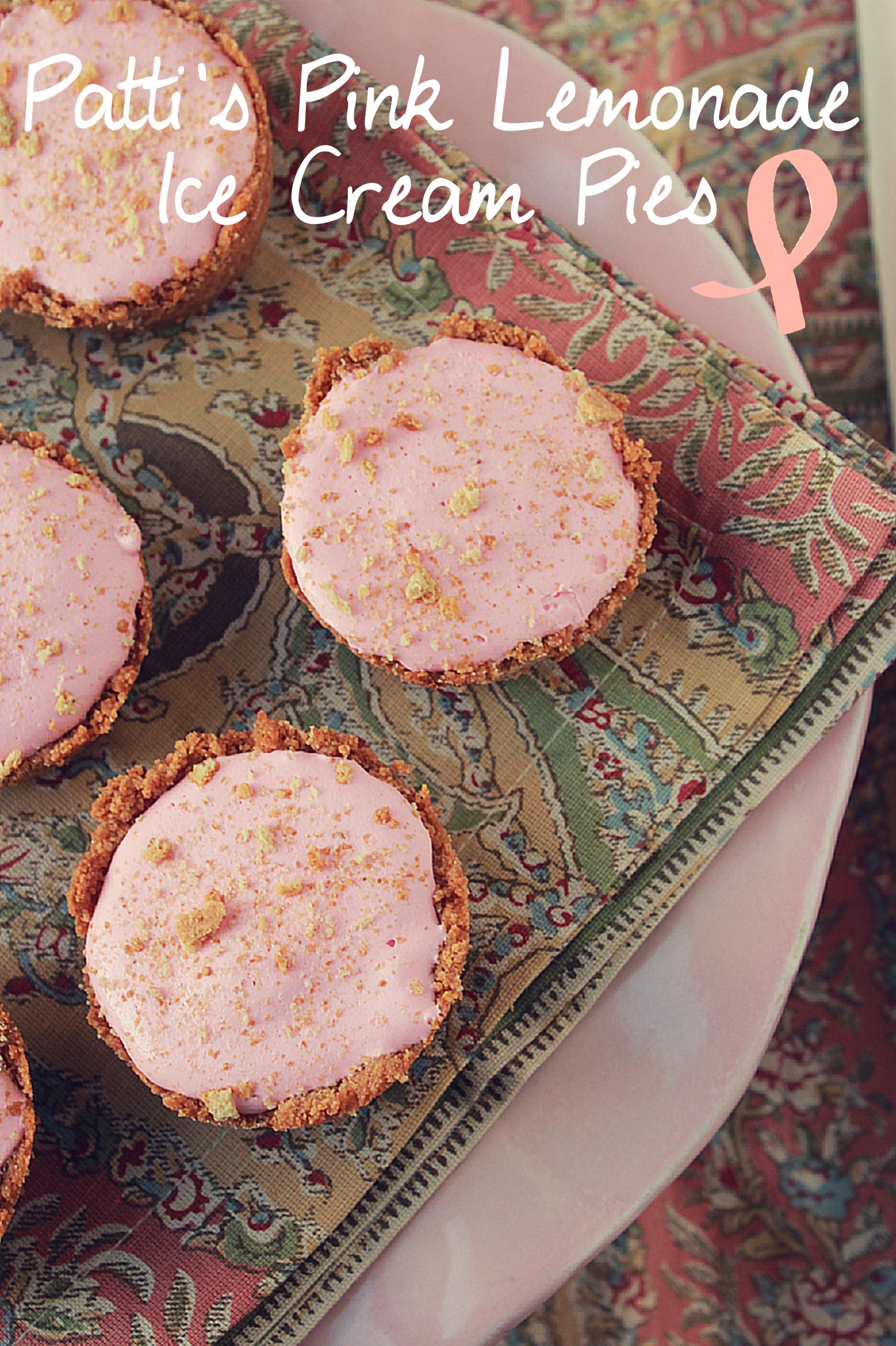 Patti's Pink Lemonade Ice Cream Pies