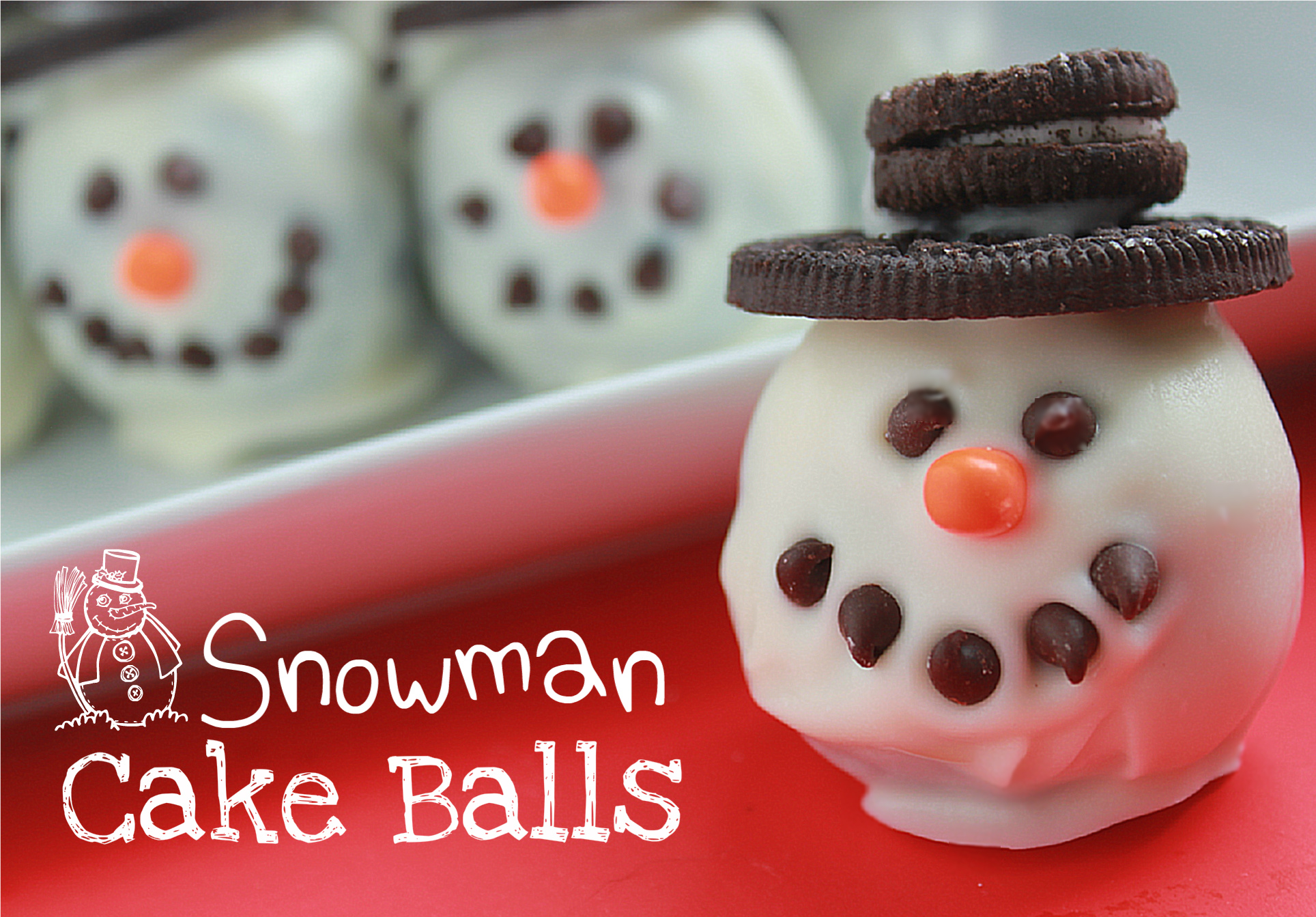 Snowman Cake Balls