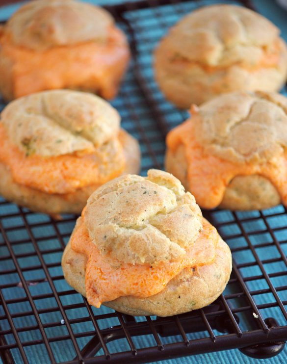 Buffalo Chicken Profiteroles