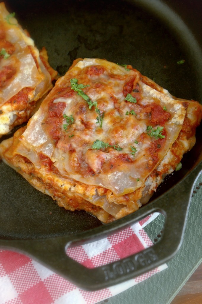 Turkey & Chicken Sausage Lasagna Squares