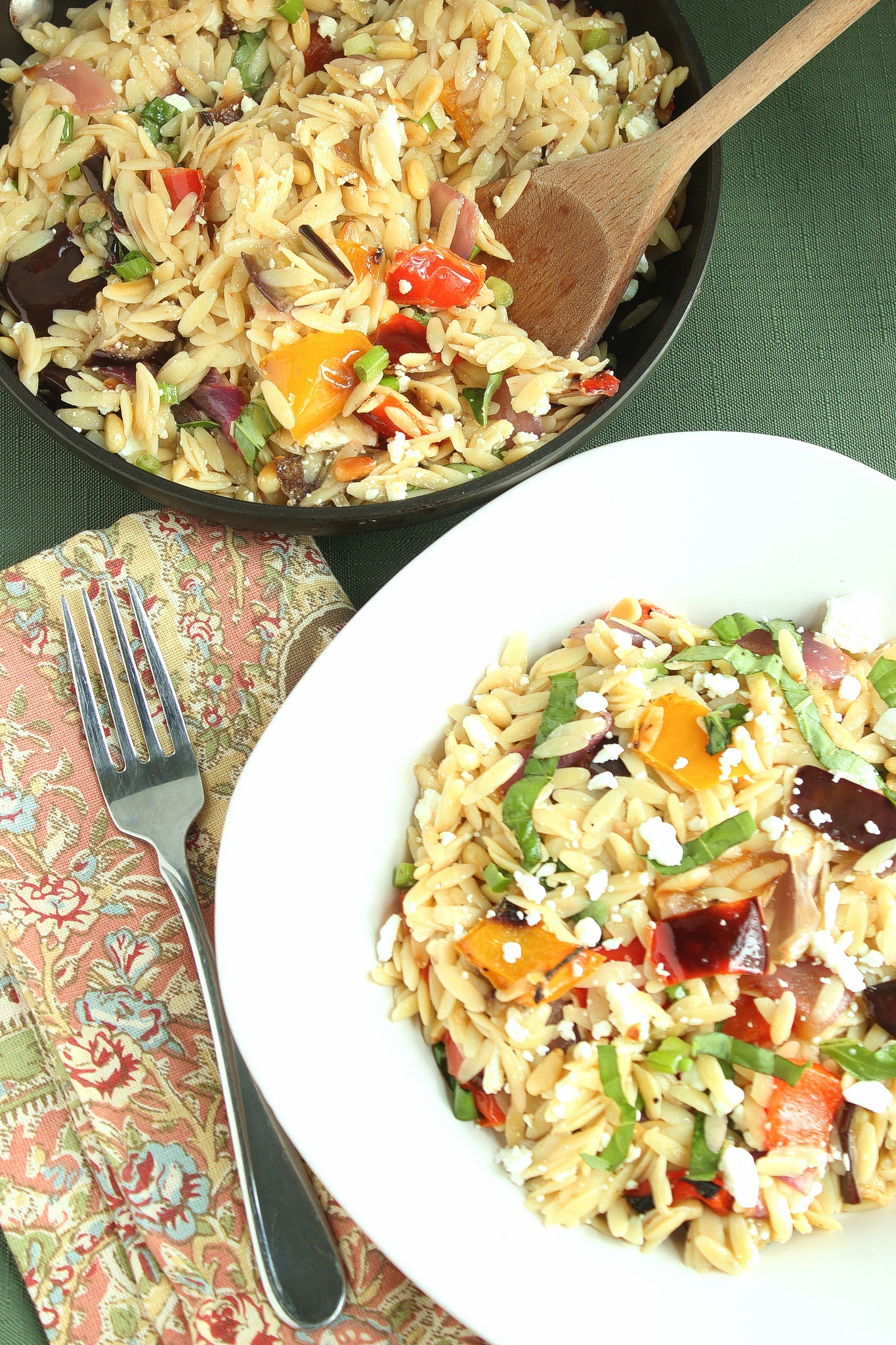 Orzo with Roasted Vegetables