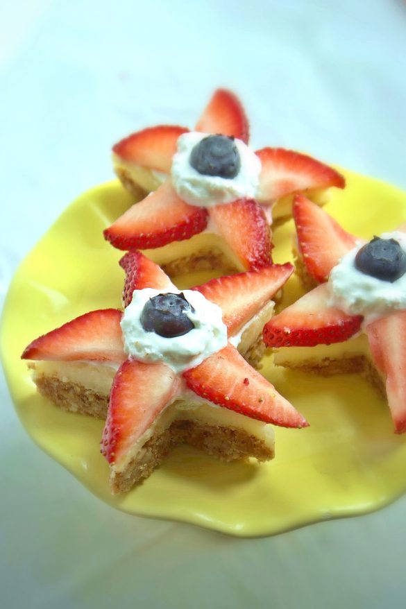 Oatmeal Cheesecake Fruit Stars