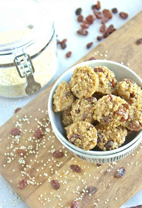 Cinnamon Raisin Quinoa Bites