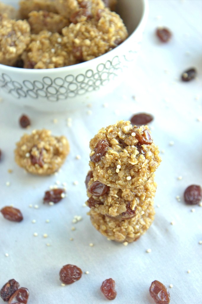 Cinnamon Raisin Quinoa Bites