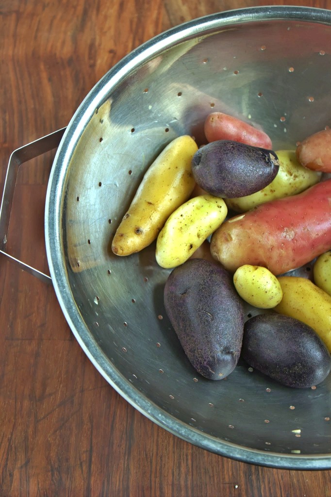 Red, White and Blue Dijon Roasted Potatoes