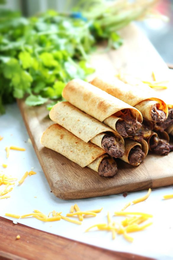 Black Bean and Cheese Taquito