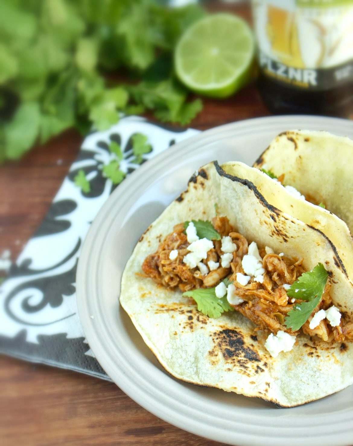 Beer and Lime Chicken Tacos