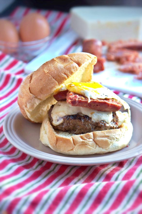 Chorizo Your Own Egg-Venture Burger