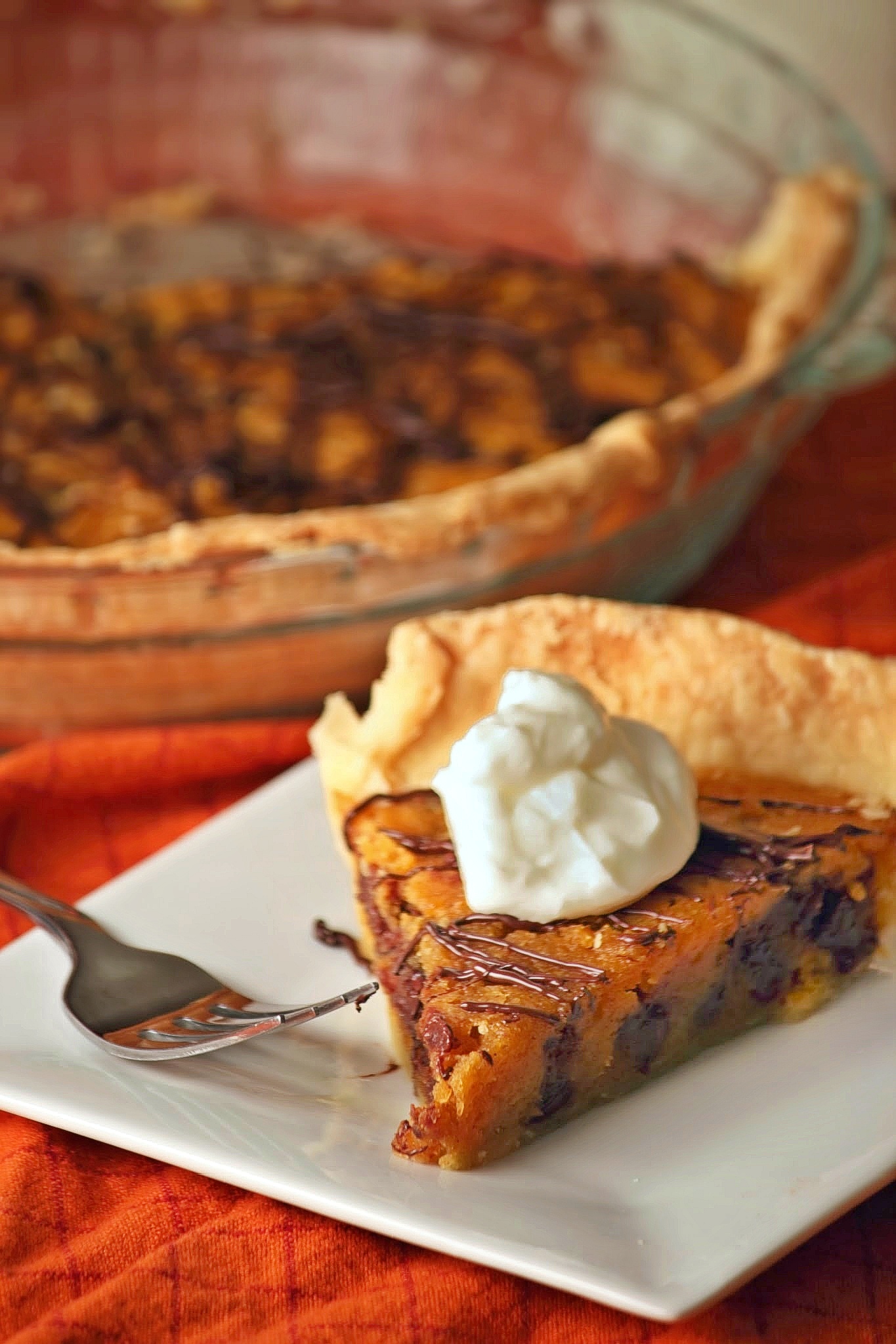 Pumpkin Chocolate Chip Cookie Pie