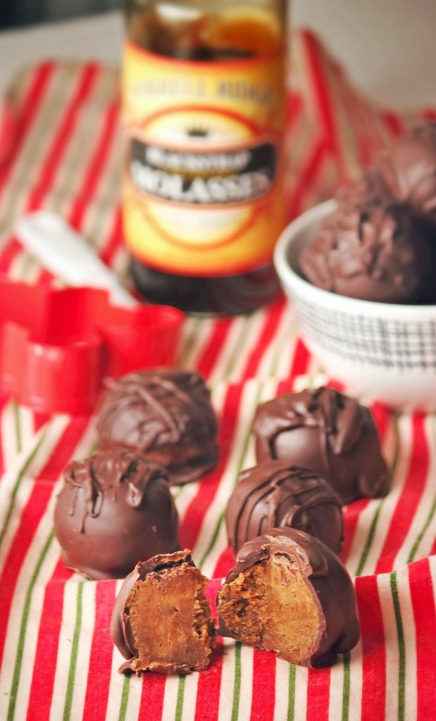 Dark Chocolate Gingerbread Truffles