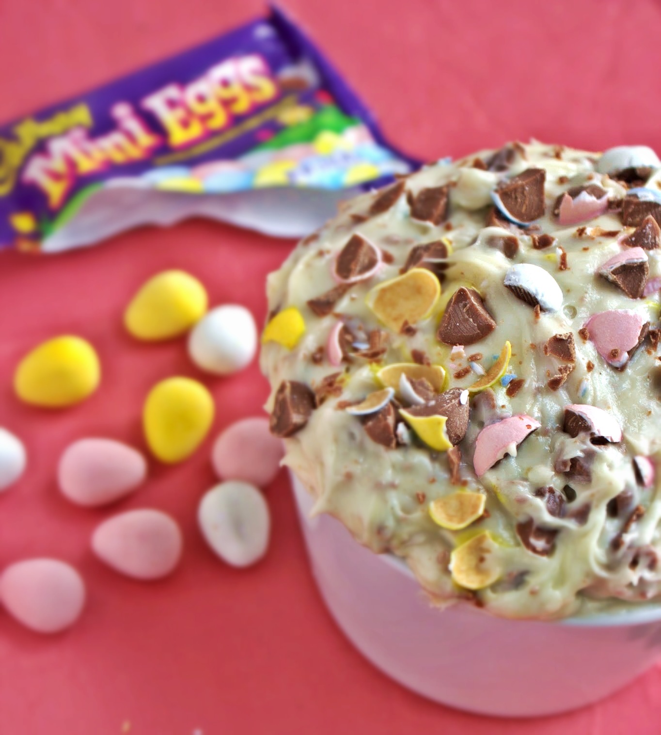 Cadbury Mini Egg Cake Dip