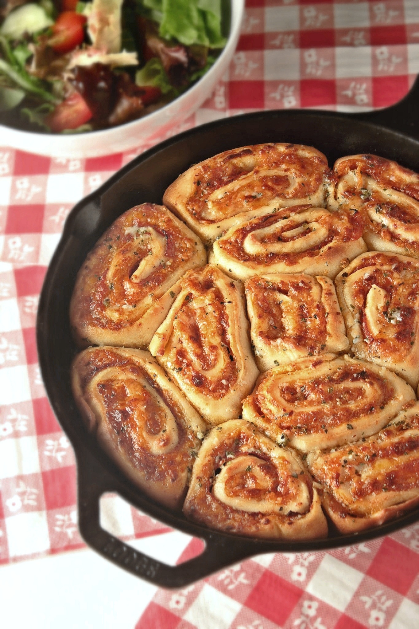 Garlic Parmesan Pepperoni Pizza Rolls