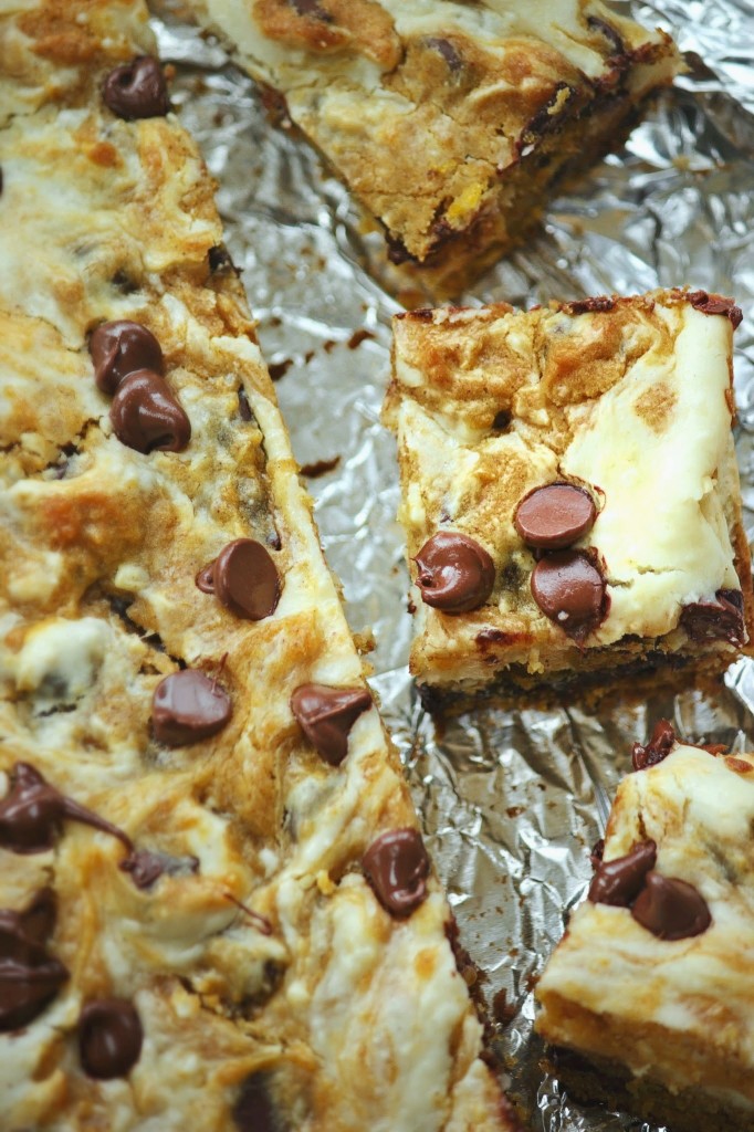 Pumpkin Chocolate chip Cheesecake Squares