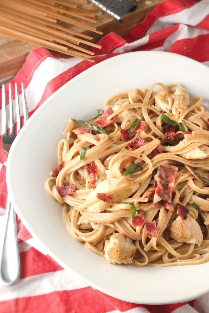 Lightened-Up Chicken Carbonara