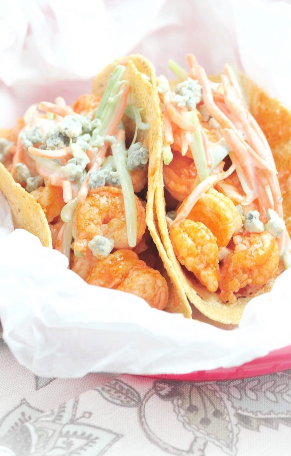 Quick and Easy Buffalo Shrimp Tacos