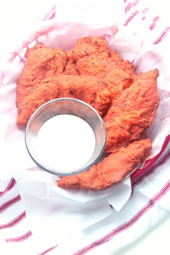 Easy Homemade Baked Buffalo Chicken Tenders