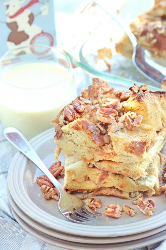 Overnight Eggnog French Toast Casserole