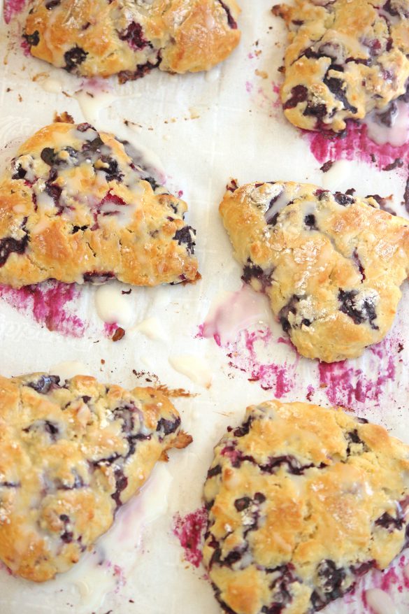 Lemony Blueberry Goat Cheese Scones