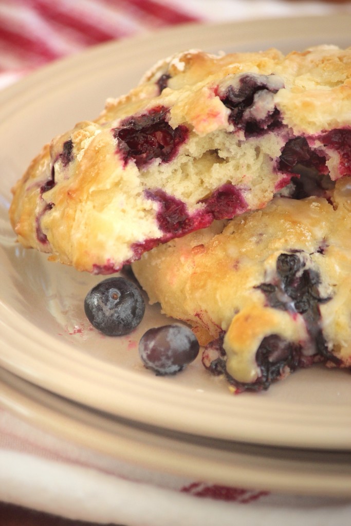 Lemony Blueberry Goat Cheese Scones