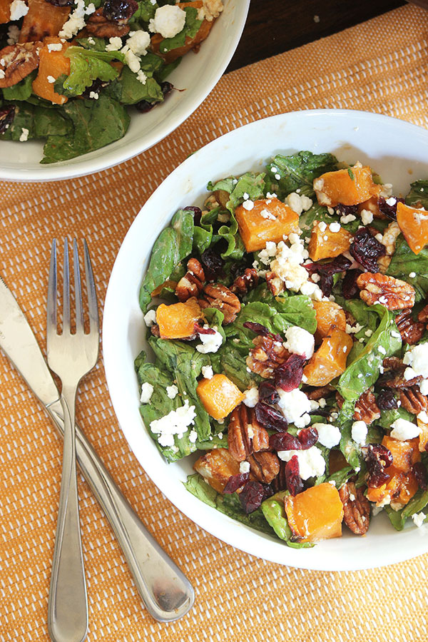 Butternut Squash Salad with Maple Vinaigrette | And They Cooked Happily Ever After