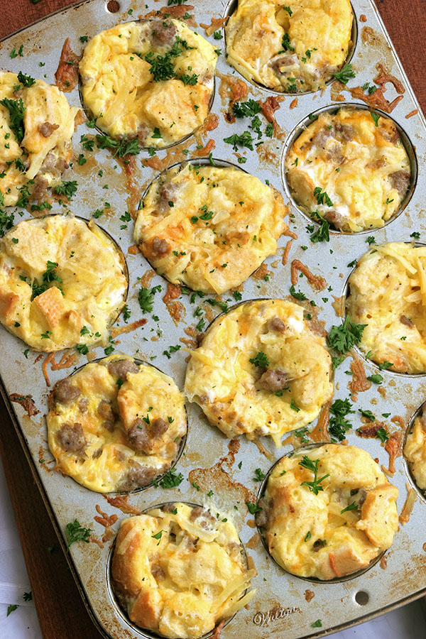 sausage-and-potato-strata-cups