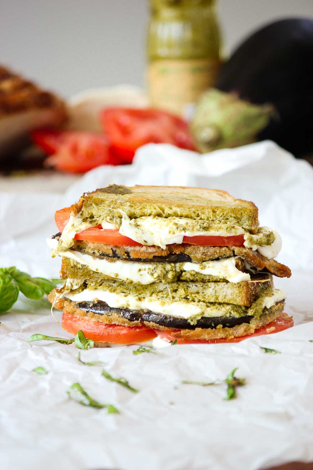 eggplant pesto caprese grilled cheese (1 of 1)