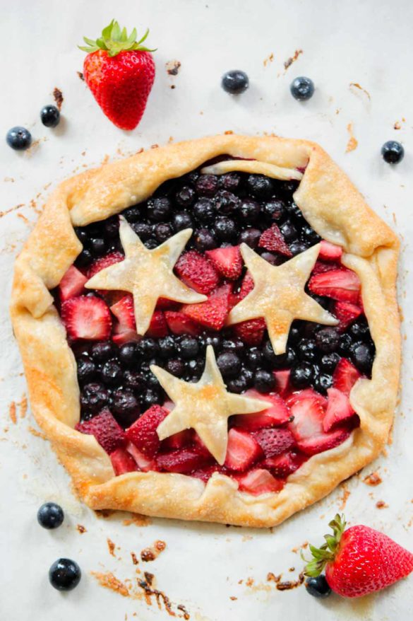 Stars and Stripes Berry Galette