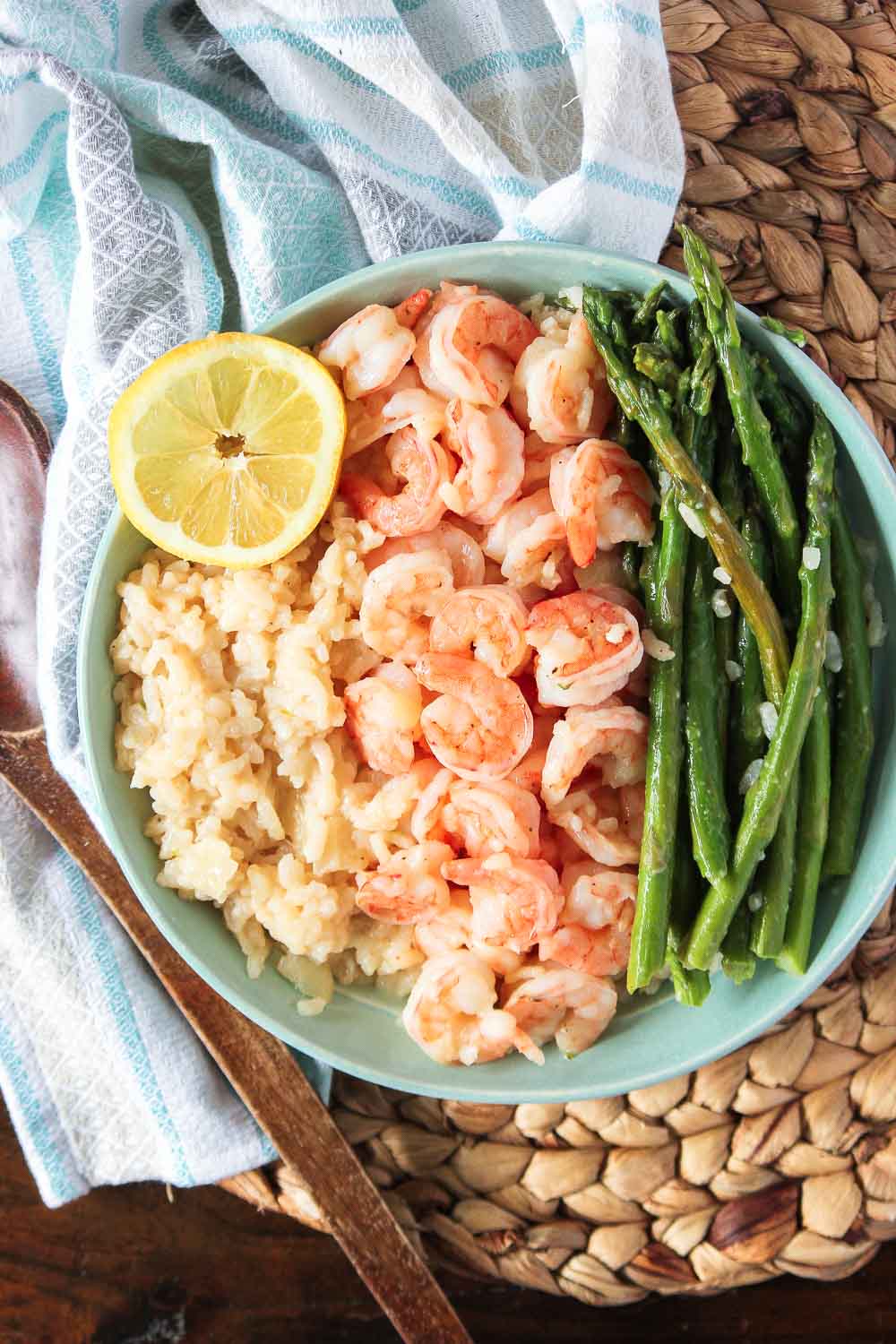 One-Pot Risotto with Shrimp and Asparagus