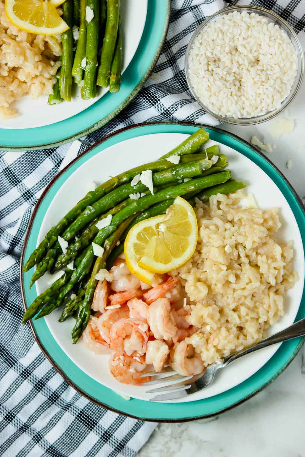 One-Pot Risotto with Shrimp and Asparagus